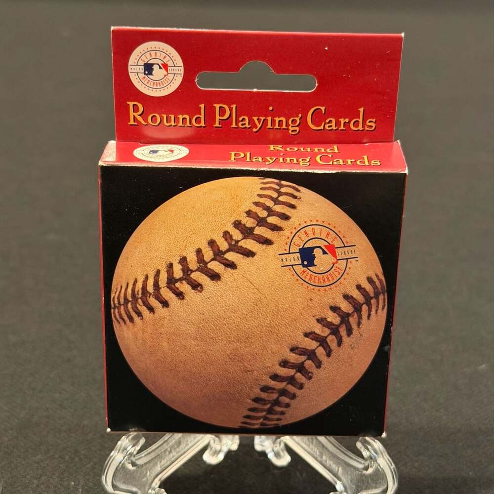 MLB Round Playing Cards Baseball Vintage 1999 Genuine Merchandise